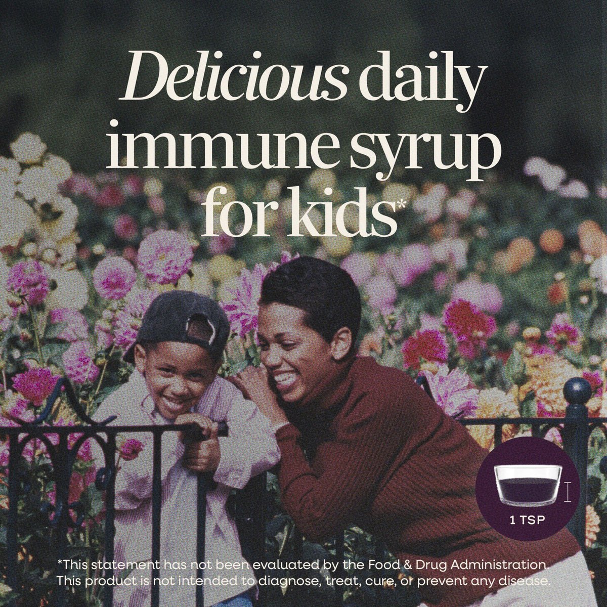 Nature's Way Sambucus Kids Immune Holunderbeeren Sirup, Schwarzer Holunderextrakt mit Echinacea & Propolis, Traditionelle Immununterstützung für Kinder mit Superfood-Antioxidantien, Beerengeschmack, 237 ml