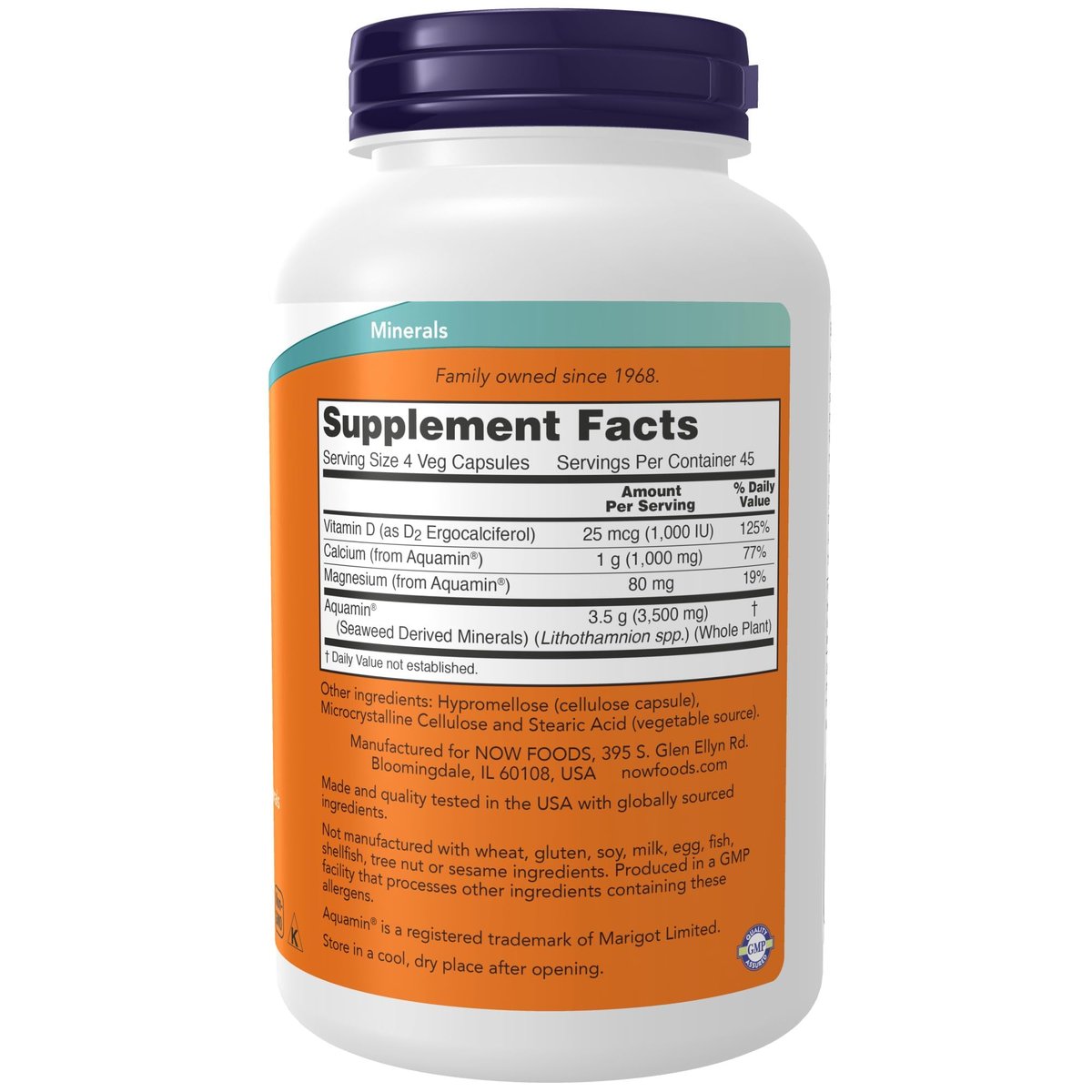 NOW Foods Nahrungsergänzung, Rote Meeresalgen mit Vitamin D-2, für die Gelenkgesundheit*, 180 Veggie-Kapseln