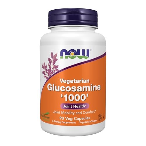 NOW Foods Glucosamin '1000' (GreenGrown® Glucosamin) – Vegetarische Kapseln, 90 Stück