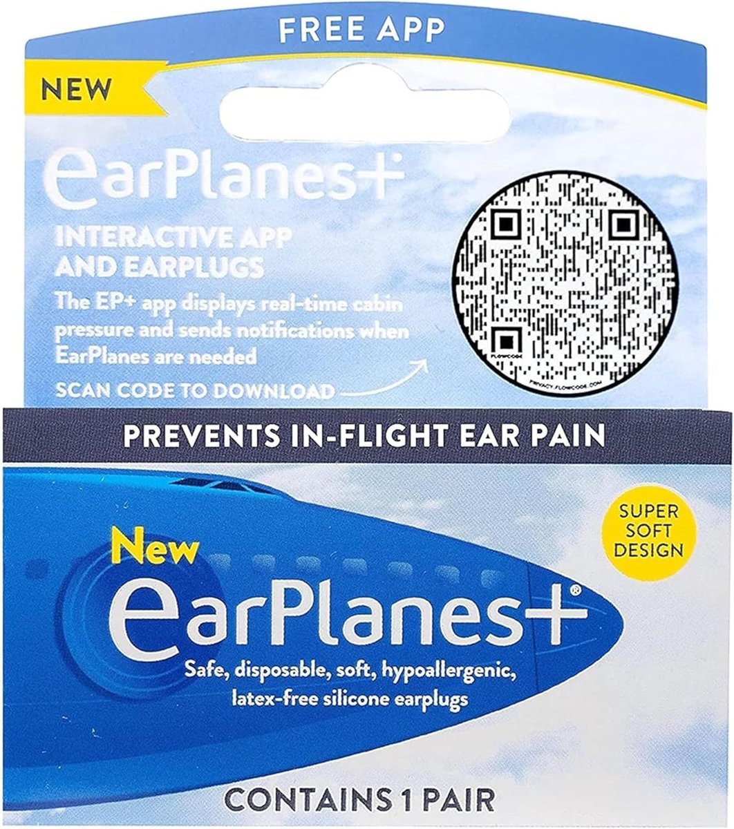 Original Adult EarPlanes von Cirrus Healthcare – Gehörschutz für Flugreisen, Bonus-Pack (3 Paar)