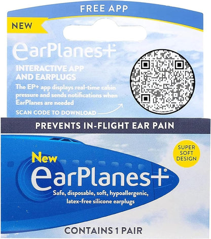Original Adult EarPlanes von Cirrus Healthcare – Gehörschutz für Flugreisen, Bonus-Pack (3 Paar)