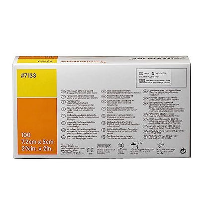 Smith & Nephew PRIMAPORE 7133 Peripherer IV-Klebeverband, haftender Nichtgewebe-Inselverband, Packung mit 100 Stück (2 7/8 x 2 Zoll)