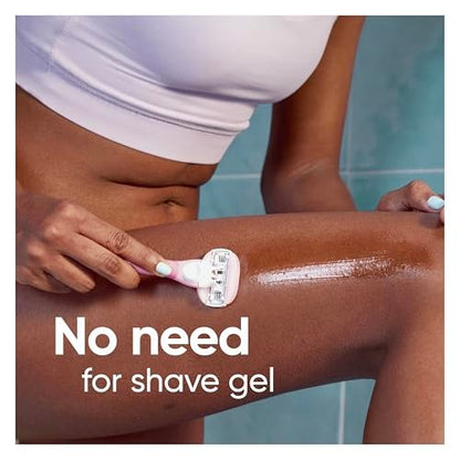 Gillette Venus ComfortGlide White Tea Damen Rasierer Nachfüllkartuschen, 4 Ersatzklingen, passend für Venus Rasierergriffe, 3-Klingen mit integrierten Rasiergel-Streifen