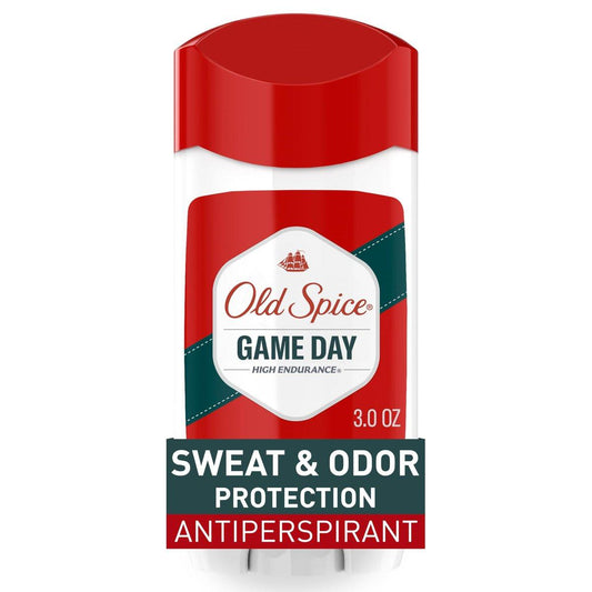 Old Spice Antitranspirant und Deodorant für Männer, High Endurance, Game Day Lang anhaltender Stick, 85 g (Packung mit 6)