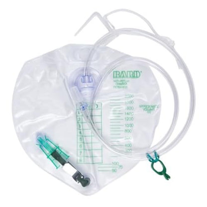 Einzelner Beutel für Blasendrainage, steril, 2000 ml, mit Einzelhaken-Aufhänger (Schnur) – Bard Medical Division 154002