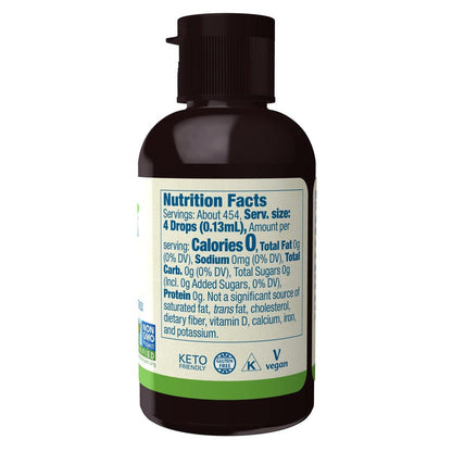 NOW Foods BetterStevia Bio Flüssiger Zero-Kalorien-Süßstoff, Keto-freundlich, für Diabetiker geeignet, ohne Erythrit, 59 ml