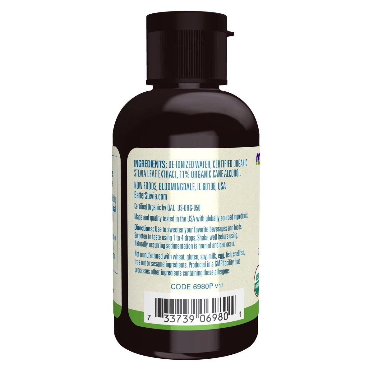 NOW Foods BetterStevia Bio Flüssiger Zero-Kalorien-Süßstoff, Keto-freundlich, für Diabetiker geeignet, ohne Erythrit, 59 ml