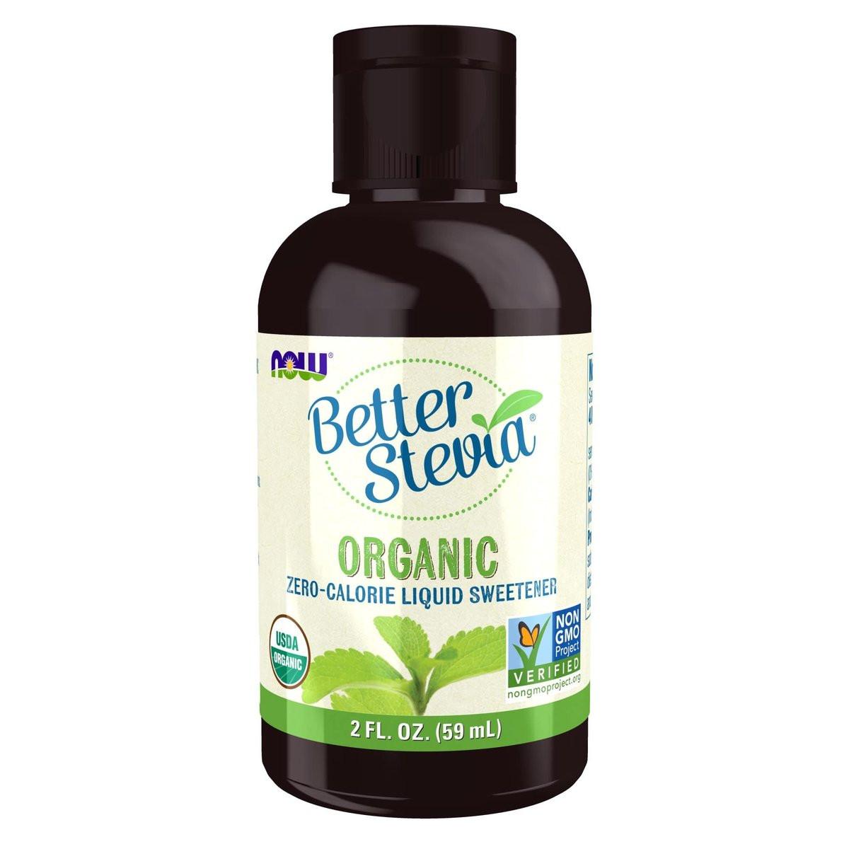 NOW Foods BetterStevia Bio Flüssiger Zero-Kalorien-Süßstoff, Keto-freundlich, für Diabetiker geeignet, ohne Erythrit, 59 ml