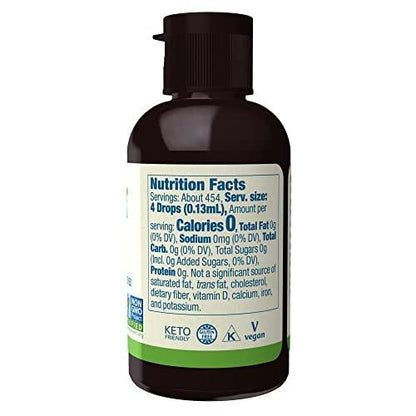 NOW Foods BetterStevia Bio Flüssiger Zero-Kalorien-Süßstoff, Keto-freundlich, für Diabetiker geeignet, ohne Erythrit, 59 ml