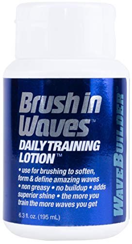 Wavebuilder Brush In Waves Daily Training Lotion – 6,3 Fl Oz – Pflegende Styling-Lotion für definierte Wellen