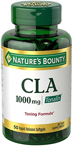 Nature's Bounty Tonalin CLA 1000 mg, 50 Rapid Release Weichkapseln – Nahrungsergänzungsmittel zur Unterstützung von Diät und Körper