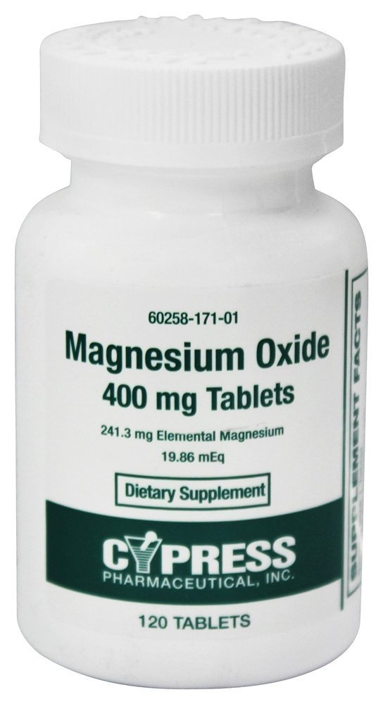 Magnesiumoxid 400 mg – 120 Tabletten | CYPRESS PHARMACEUTICALS