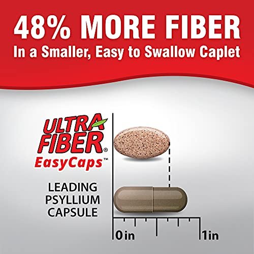 Ultra-Fiber Caplets – Hochwertiger Ballaststoffkomplex für regelmäßige Verdauung – 48 % mehr Ballaststoffe pro Tablette – Mischung aus löslichen & unlöslichen Fasern – magenschonend beschichtet – 150 Stück