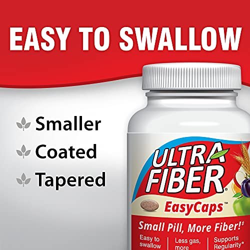 Ultra-Fiber Caplets – Hochwertiger Ballaststoffkomplex für regelmäßige Verdauung – 48 % mehr Ballaststoffe pro Tablette – Mischung aus löslichen & unlöslichen Fasern – magenschonend beschichtet – 150 Stück