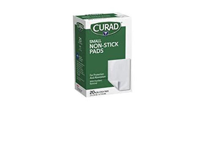 Curad Non-Stick Pads, 2 x 3 Zoll (5,1 x 7,6 cm), 20 Stück