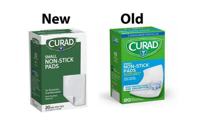 Curad Non-Stick Pads, 2 x 3 Zoll (5,1 x 7,6 cm), 20 Stück