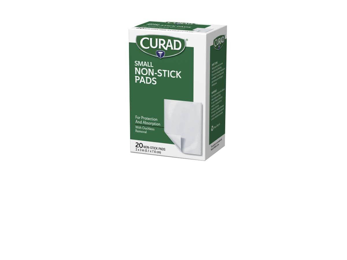 Curad Non-Stick Pads, 2 x 3 Zoll (5,1 x 7,6 cm), 20 Stück
