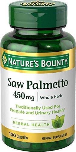 Nature's Bounty Sägepalme 450 mg, 100 Kapseln – Herbal Health Supplement für Prostata- und Harnwegsgesundheit