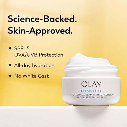 Olay Complete All Day UV Feuchtigkeitscreme mit LSF 15 für normale Haut, 2 Fl Oz (3er-Pack)