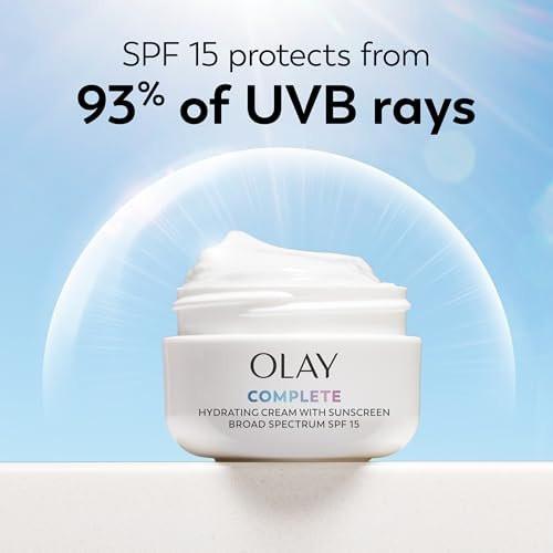 Olay Complete All Day UV Feuchtigkeitscreme mit LSF 15 für normale Haut, 2 Fl Oz (3er-Pack)