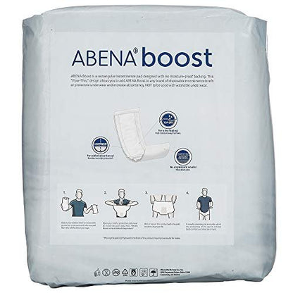 Abena BOOST Fluff Inkontinenz-Einlagen – Ohne Barriere/Durchfluss, (Größen Normal bis Extra Large) Extra Large, 20 Stück