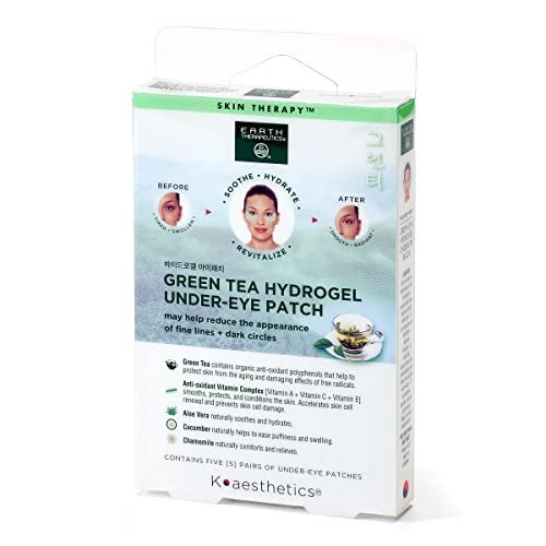 Earth Therapeutics Hydrogel Unter-Augen-Pflaster – Faltenglättung, Abschwellend, Dunkle Ringe – Erfrischt & Belebt – 5 Paare (10 Pflaster)