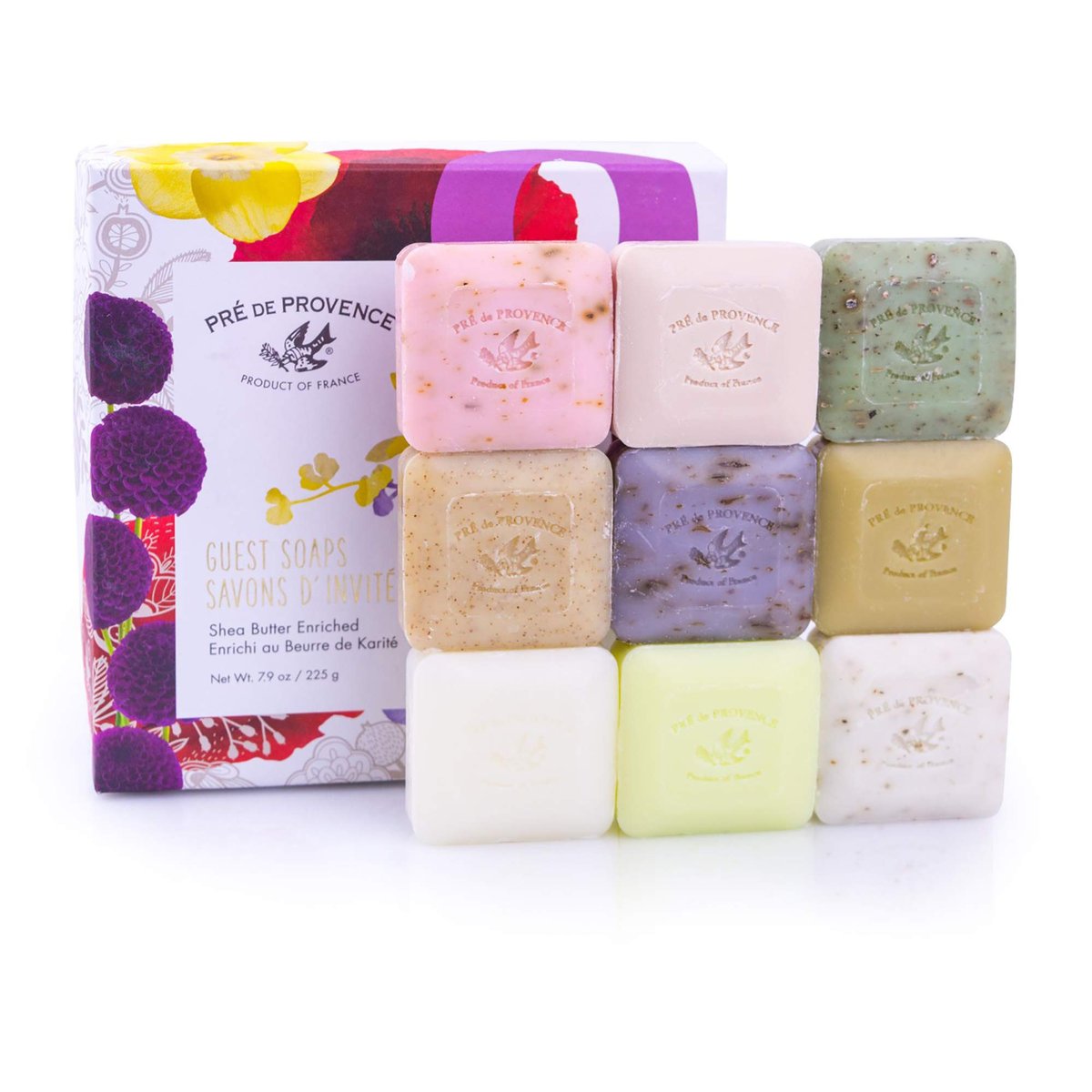 Pre de Provence Luxuriöses Geschenkset (9-teilig) - Duftende Kräuterseifen, 224 g