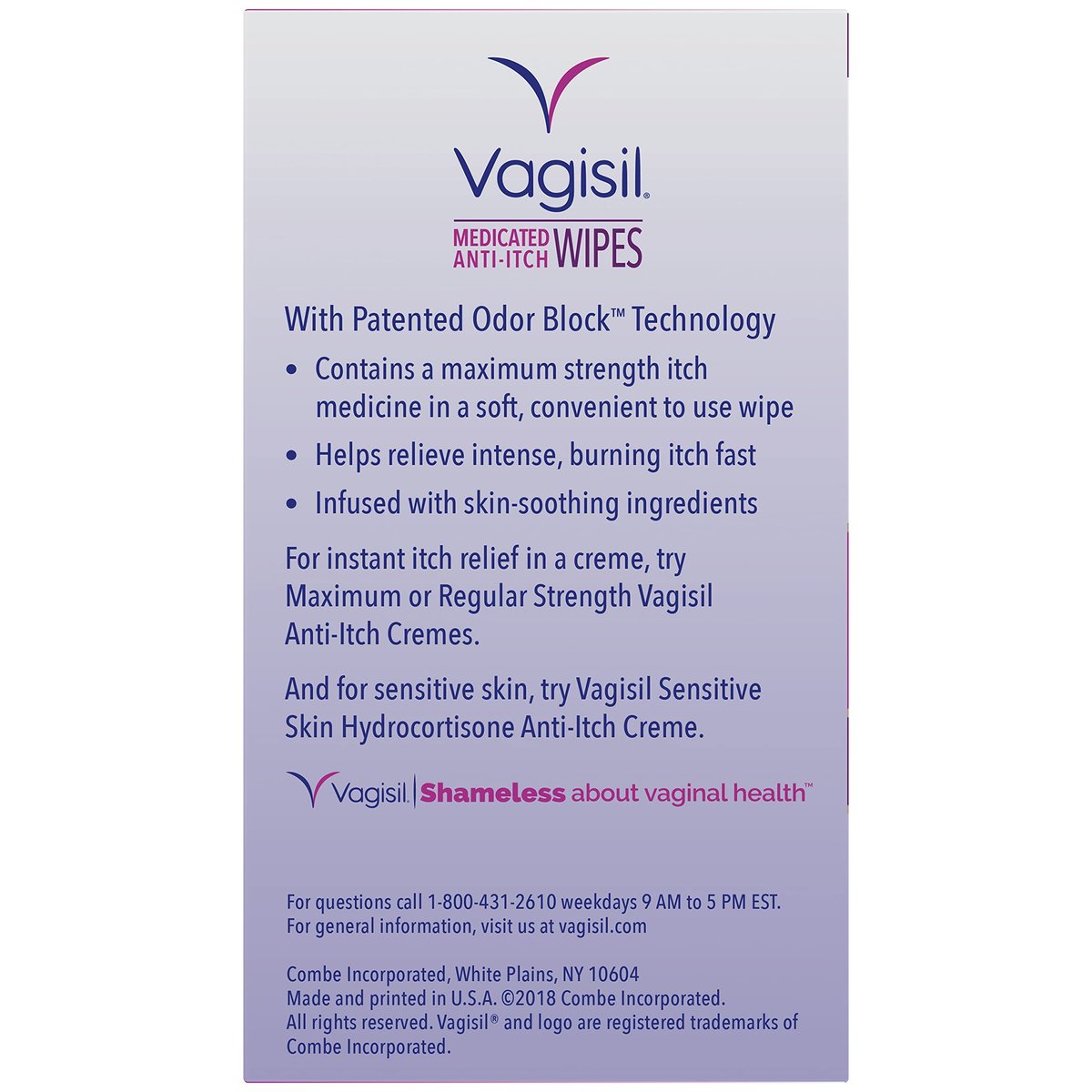 Vagisil Anti-Juckreiz Feuchttücher, medizinische Intimtücher, Maximalstärke, sofortige Linderung, 20 Tücher (3er-Pack)