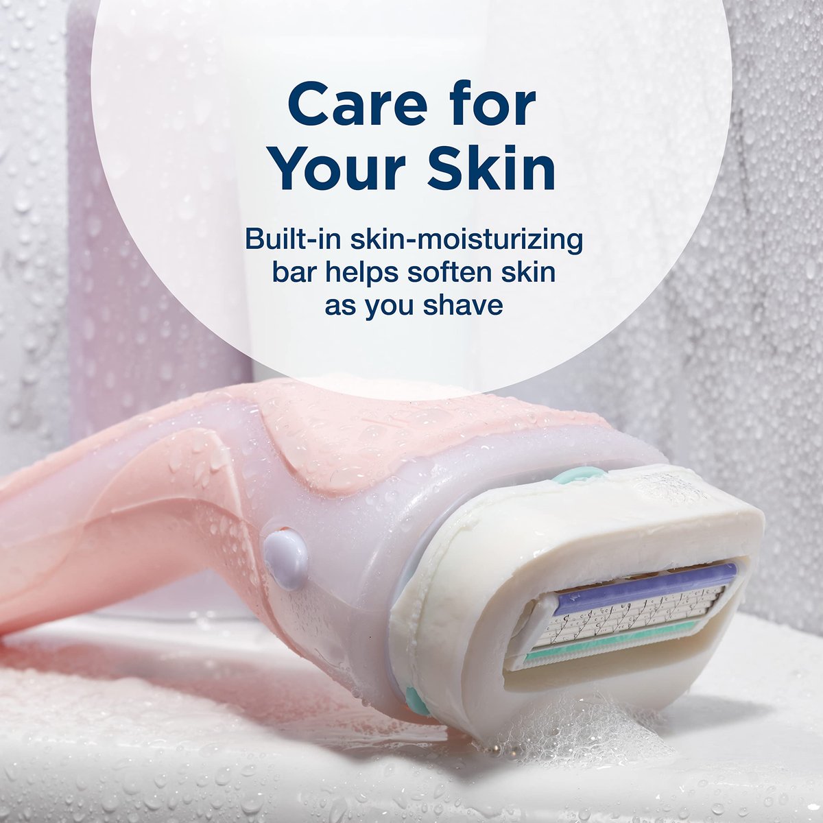 Schick Intuition Nachfüllkartuschen, Advanced Moisture für Damen | Intuition Rasierklingen Nachfüllpackung mit Bio-Sheabutter, 6 Stück (1 Packung)