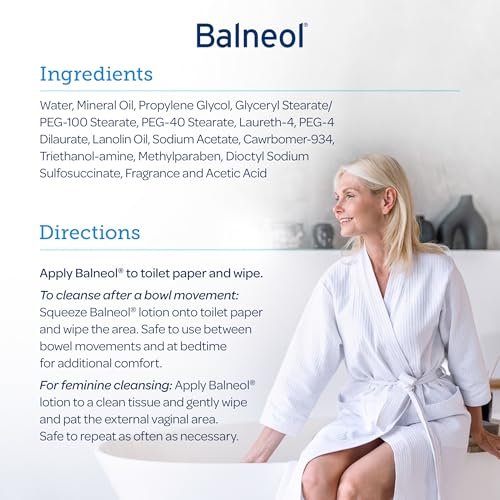 Balneol Reinigungslotion – Sanfte Reinigung, Linderung bei Anal- und Vaginalreizungen, 85 g (3 oz), 1er-Pack