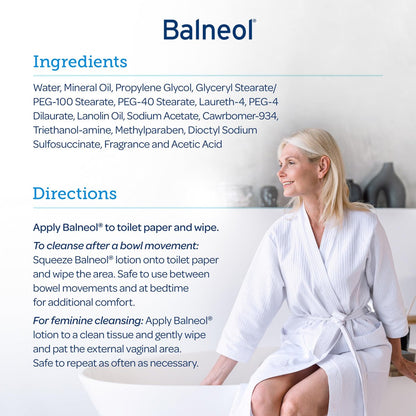 Balneol Reinigungslotion – Sanfte Reinigung, Linderung bei Anal- und Vaginalreizungen, 85 g (3 oz), 1er-Pack