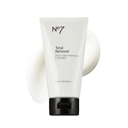 No7 Microdermabrasion Total Renewal Gesichtspeeling - Peeling Gesichtsreinigung & Dunkle-Flecken-Korrektor für empfindliche Haut - Reduziert das Erscheinungsbild von feinen Linien und gleicht den Hautton aus (75 ml)