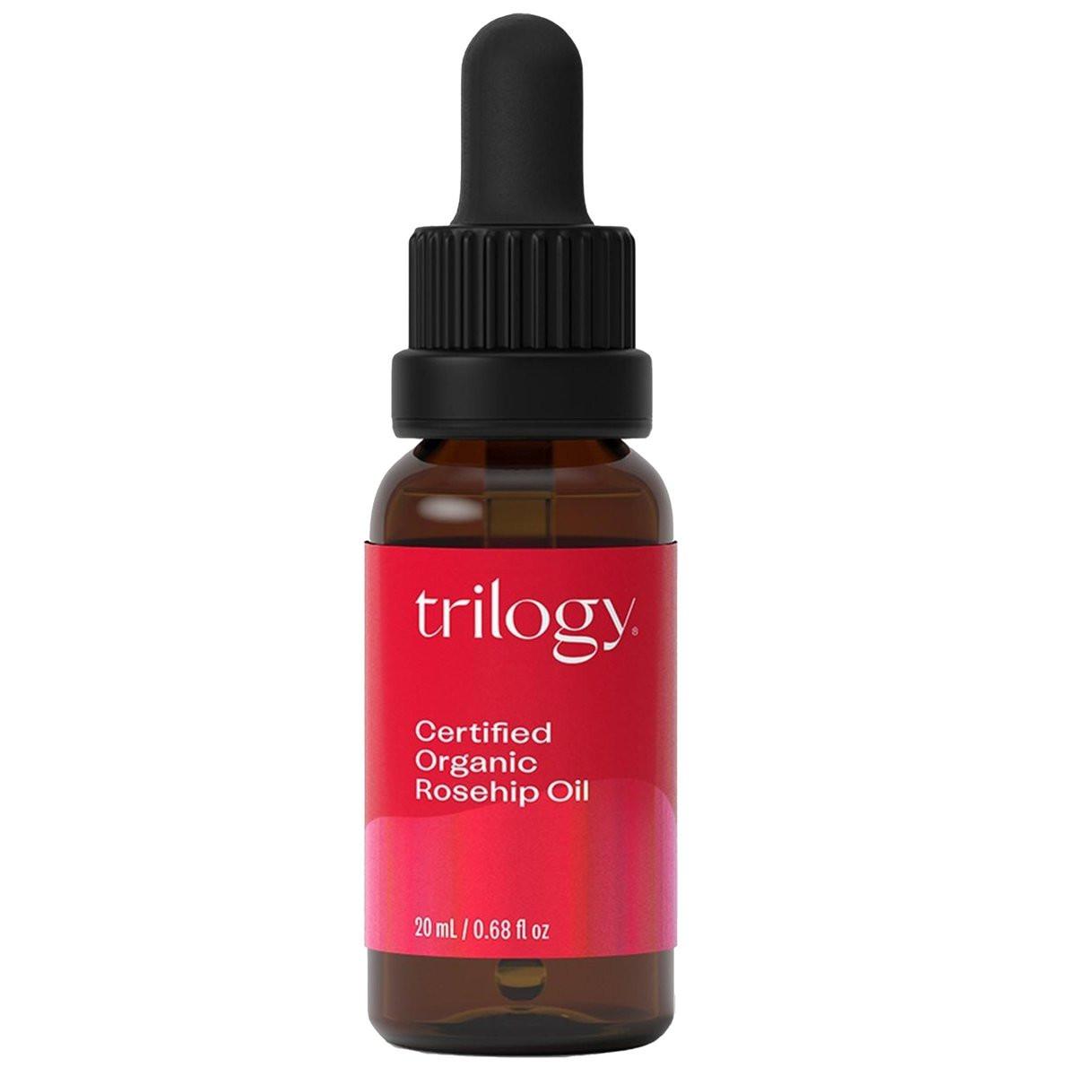 Trilogy Zertifiziertes Bio-Rosenöl – Intensive Pflege, verbessert das Erscheinungsbild von Narben, Dehnungsstreifen, feinen Linien und Falten, 20 ml