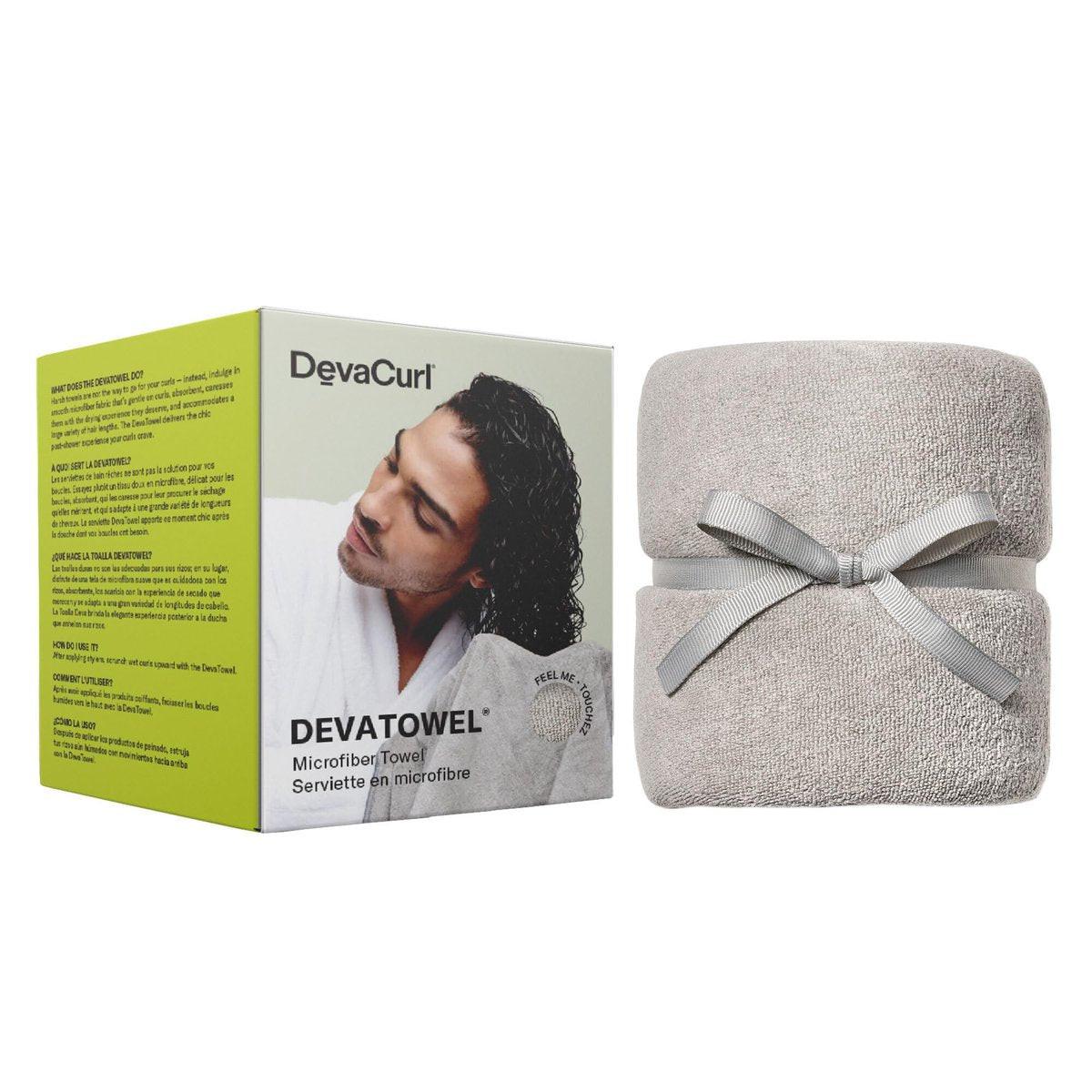 DevaCurl Mikrofaser Anti-Frizz Haartuch | Sanftes Trocknen | Grau