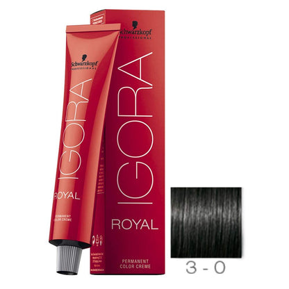 Schwarzkopf Professional Igora Royal Permanent Color Creme 3-0 Dunkelbraun 60g