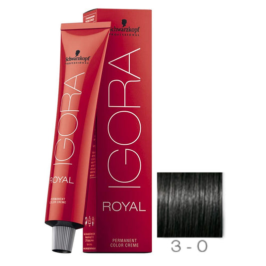 Schwarzkopf Professional Igora Royal Permanent Color Creme 3-0 Dunkelbraun 60g