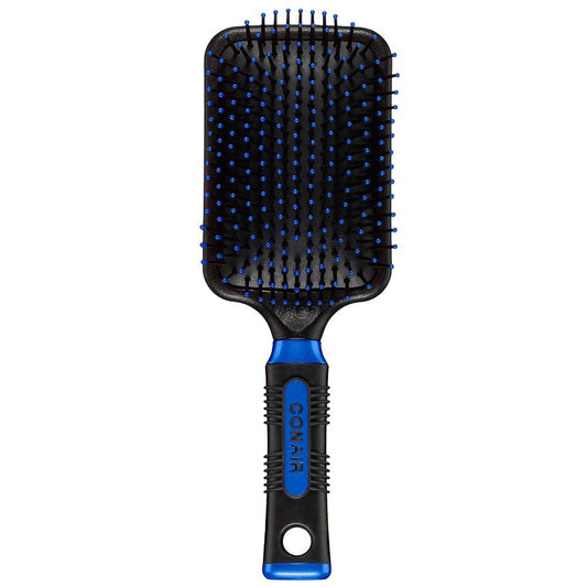 Conair Pro Haarbürste, Paddle-Bürste mit Kissenbasis – Für alle Haartypen, Nylonborsten