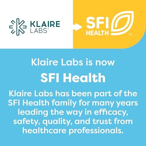 Klaire Labs SFI Health Magnesiumcitrat Kapseln – Hoch bioverfügbares Magnesium für Energie, Muskeln, Nerven, Knochen und Kognition (90 Kapseln)