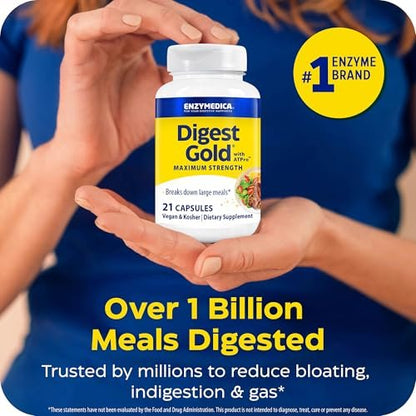 Enzymedica Digest Gold To Go Pillbox – 21 Kapseln für die Verdauung unterwegs