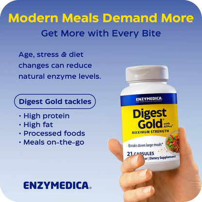 Enzymedica Digest Gold To Go Pillbox – 21 Kapseln für die Verdauung unterwegs