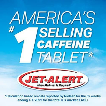 Jet-Alert 100 mg Koffeintabletten, 120 Stück – Wachmacher für mehr Energie