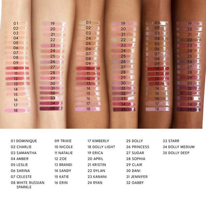 Buxom Full-On Plumping Lip Polish, getönter Lippenplumper-Gloss mit Peptiden & Vitamin E, hochglänzender Lippenstift, pflegend, vegan, AO Clair (pinky mauve mit goldenem Schimmer)