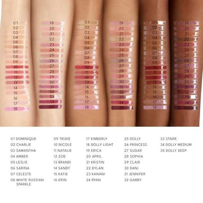 Buxom Full-On Plumping Lip Polish, getönter Lippenplumper-Gloss mit Peptiden & Vitamin E, hochglänzender Lippenstift, pflegend, vegan, AO Clair (pinky mauve mit goldenem Schimmer)