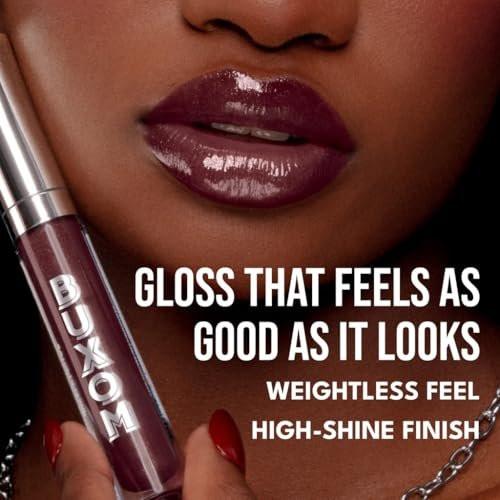 Buxom Full-On Plumping Lip Polish, getönter Lippenplumper-Gloss mit Peptiden & Vitamin E, hochglänzender Lippenstift, pflegend, vegan, AO Clair (pinky mauve mit goldenem Schimmer)