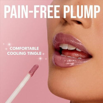 Buxom Full-On Plumping Lip Polish, getönter Lippenplumper-Gloss mit Peptiden & Vitamin E, hochglänzender Lippenstift, pflegend, vegan, AO Clair (pinky mauve mit goldenem Schimmer)