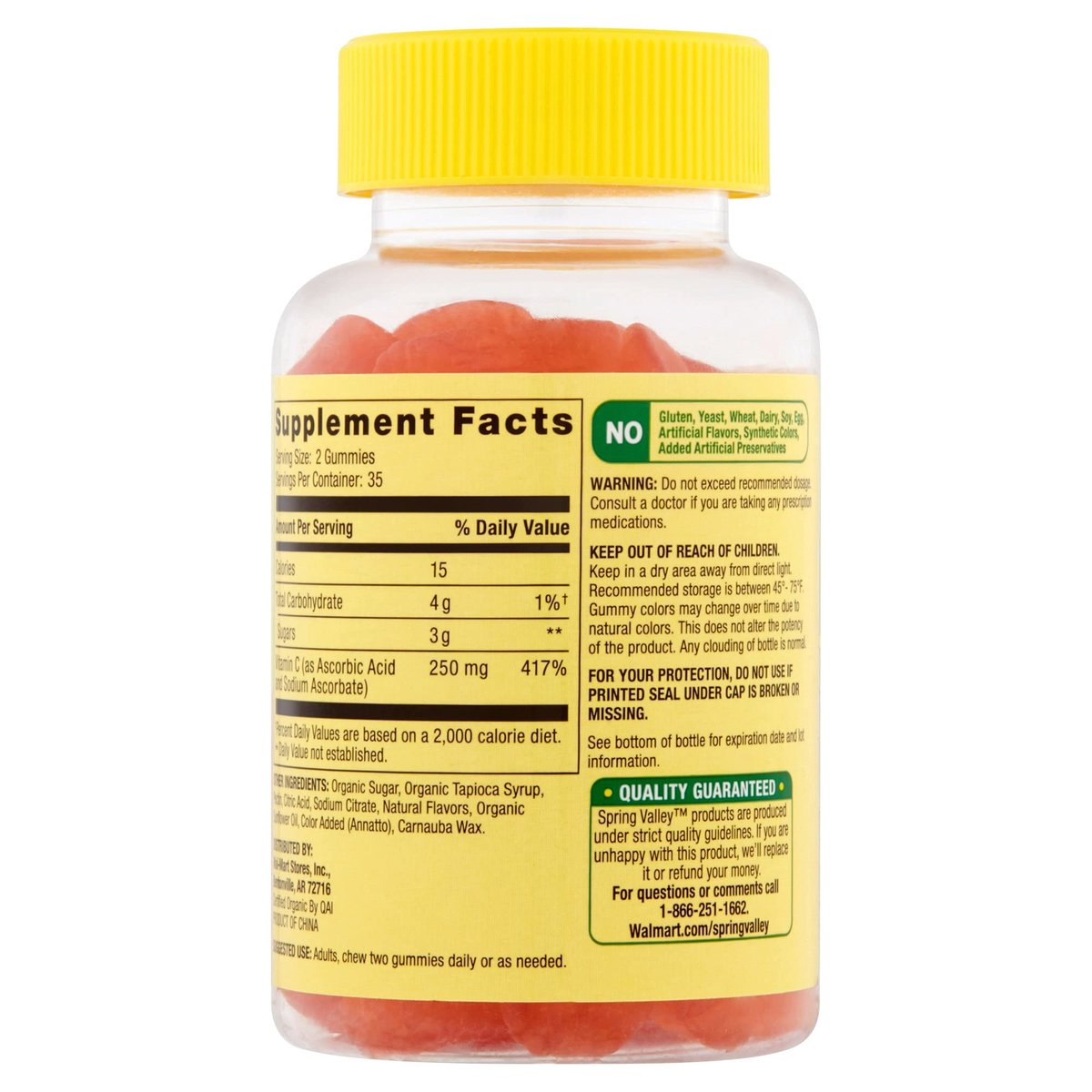 Spring Valley Vitamin C Gummie 240 mg, 70 Orangen-Gummis