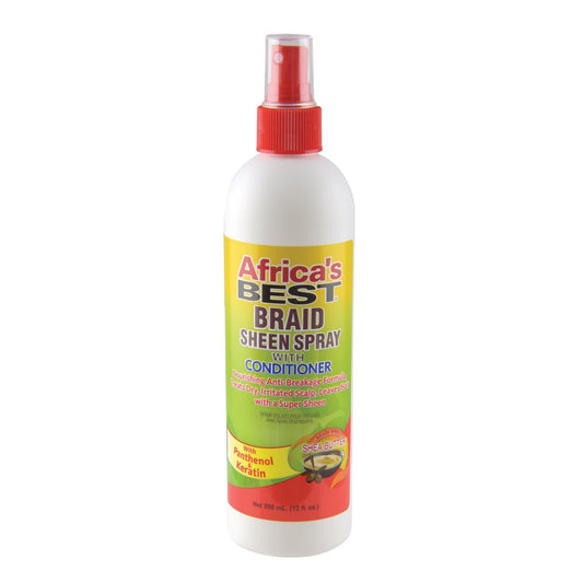 Africa's Best Braid Sheen Spray mit Conditioner, 12 Unzen, Grün