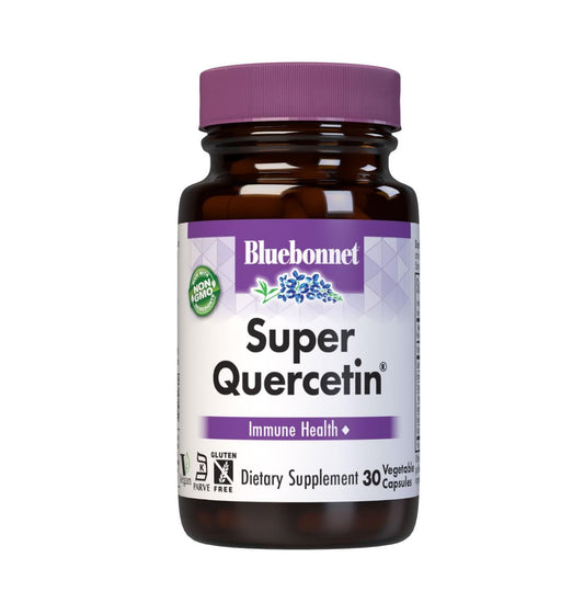 Bluebonnet Nutrition Super Quercetin – Vitamin-C-Formel für saisonale & Immununterstützung, 30 Kapseln
