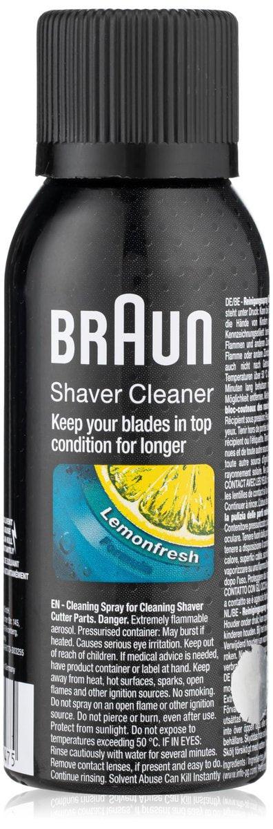 Braun 5002724 Rasierer Reinigungsspray (100 ml) – Original Pflege für langanhaltende Leistung