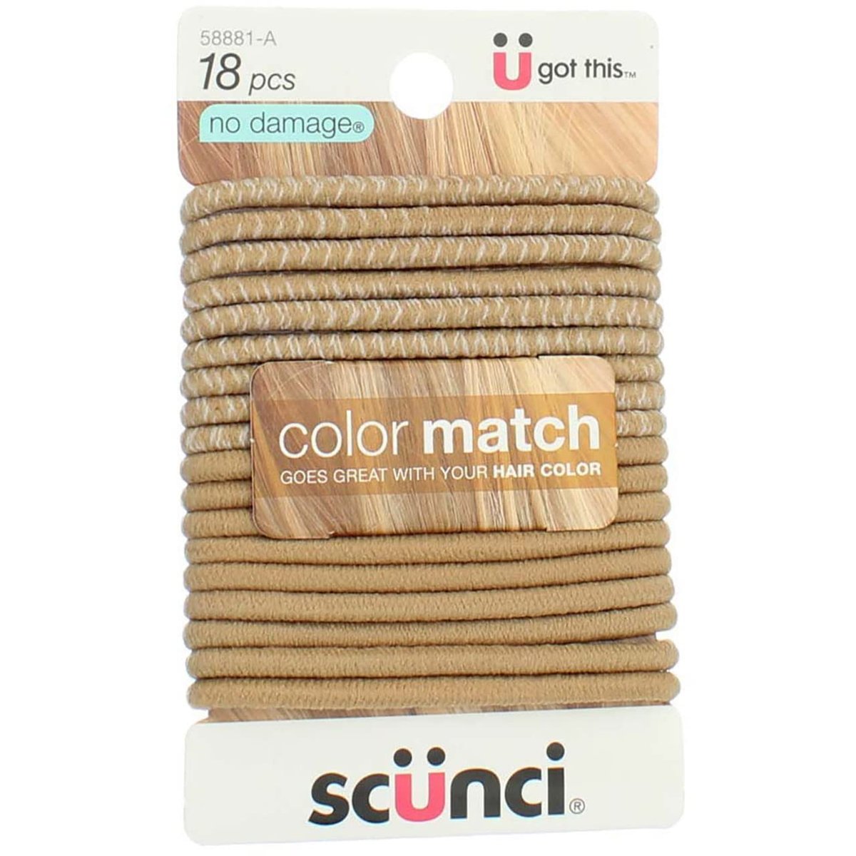 Scunci Beautiful Blends Haargummis, 18 Stück (1er-Pack)